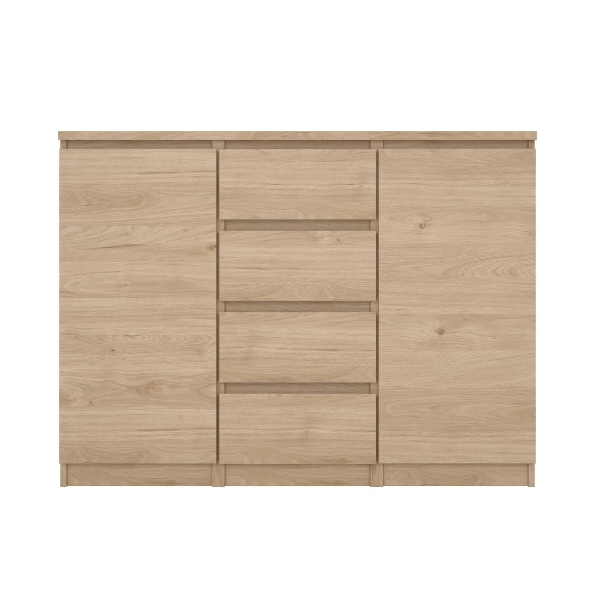 Naia Skænk m. 4 skuffer + 2 låger, Jackson Hickory