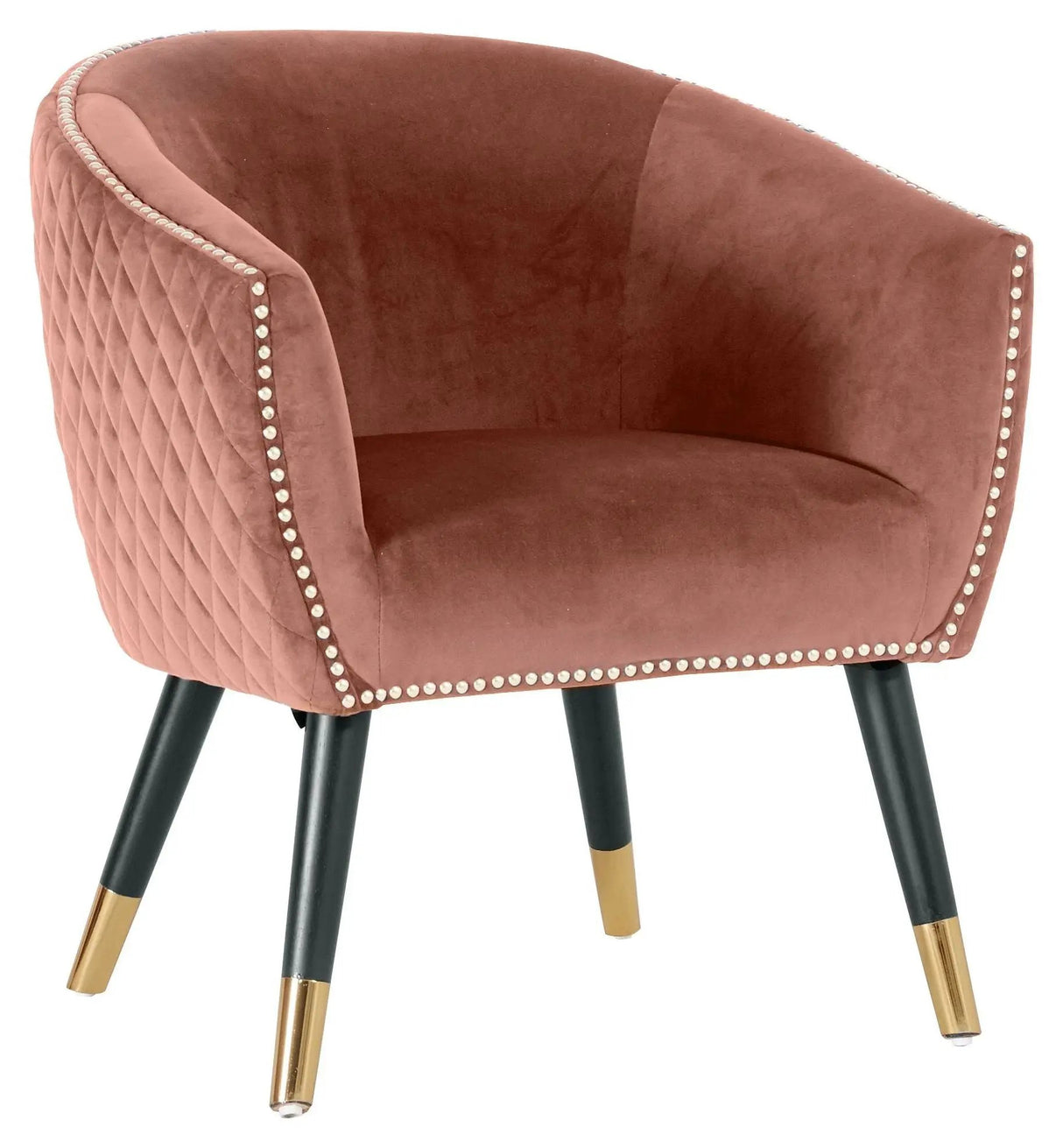 Nanve Loungestol - Rosa Velour