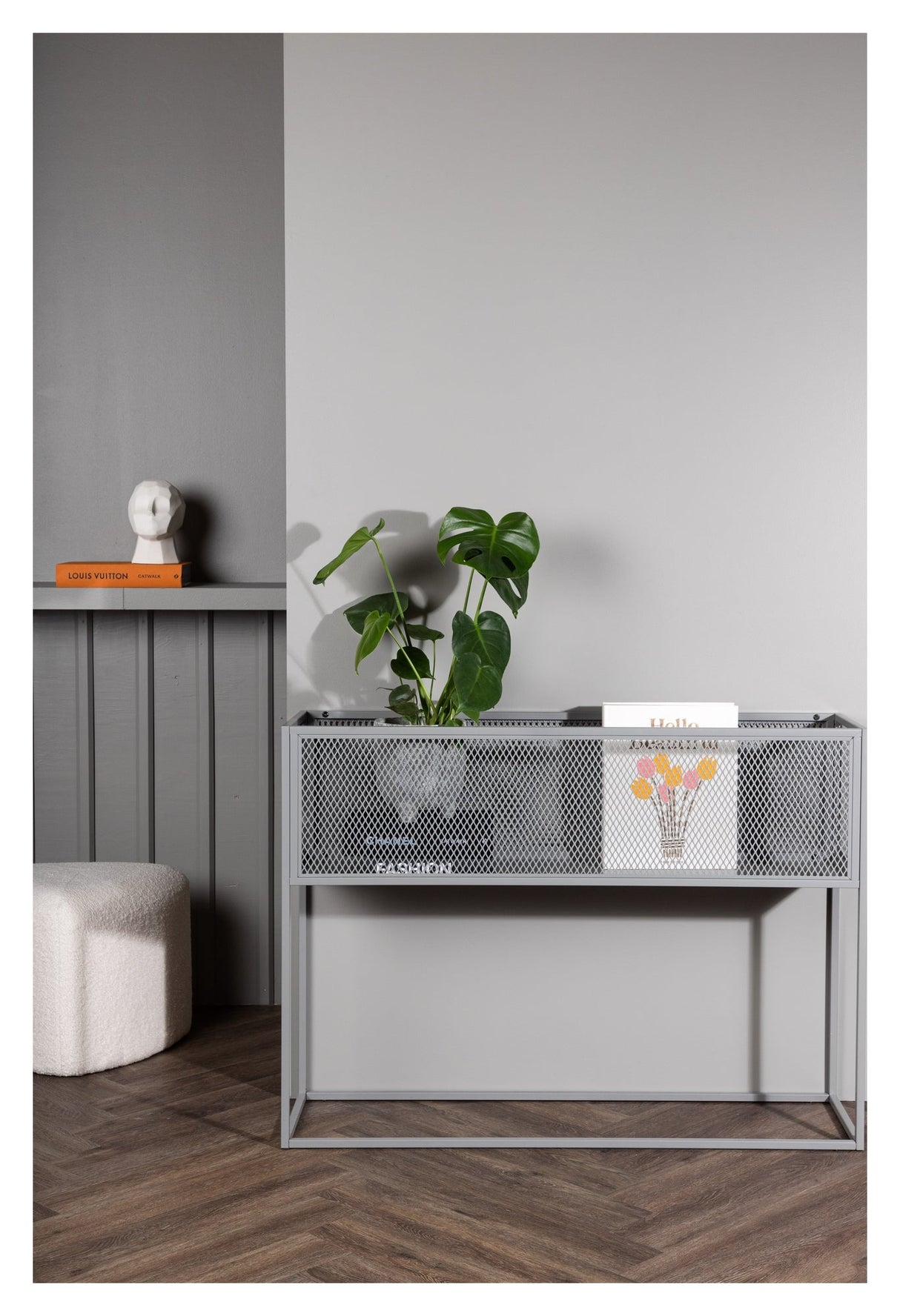 Netz Blomsterkasse - Lysegrå - Unoliving.com