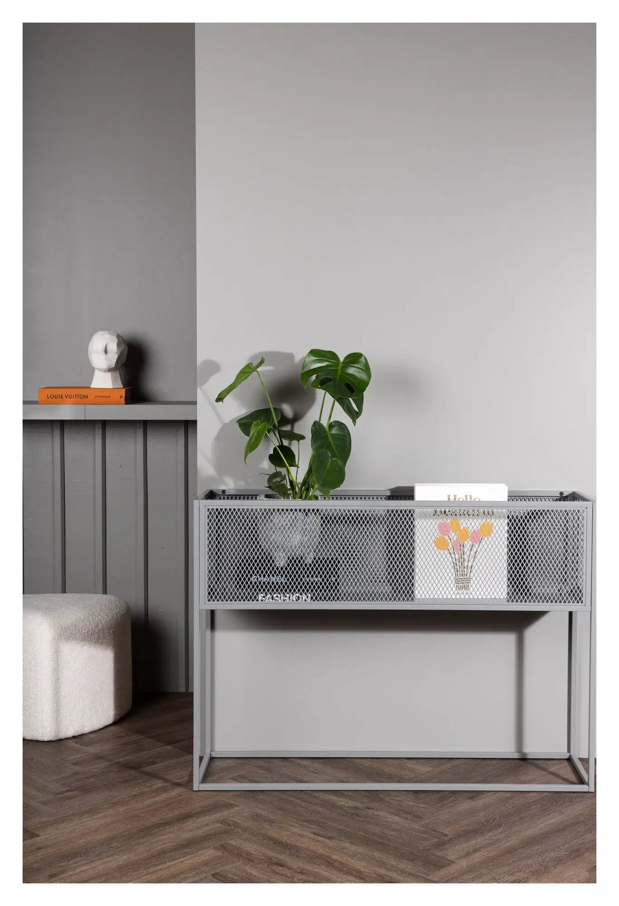 Netz Blomsterkasse - Lysegrå - Unoliving.com