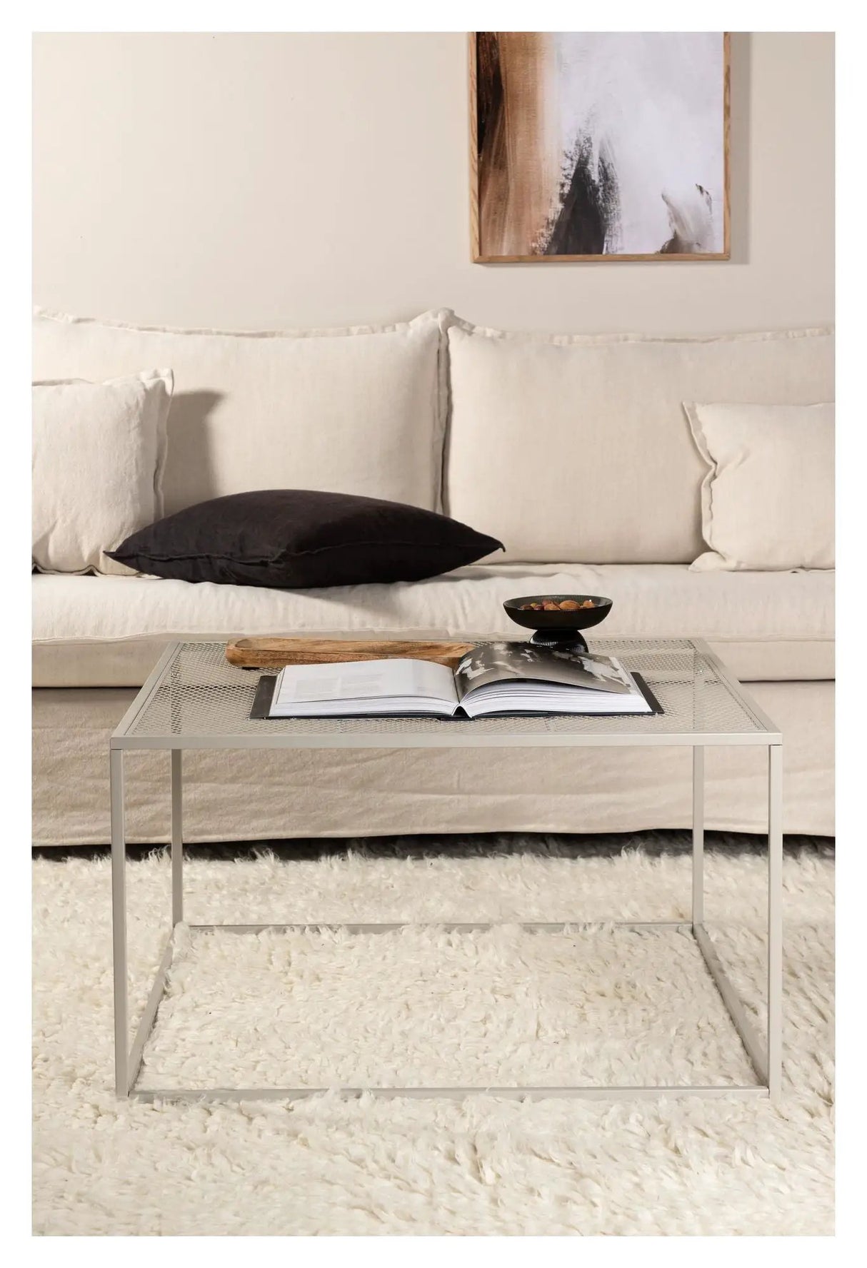 Netz Sofabord 80x80 - Beige - Unoliving.com