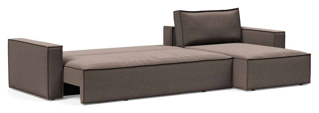Newilla Sovesofa m. chaiselong, Corduroy Ivory - Unoliving.com