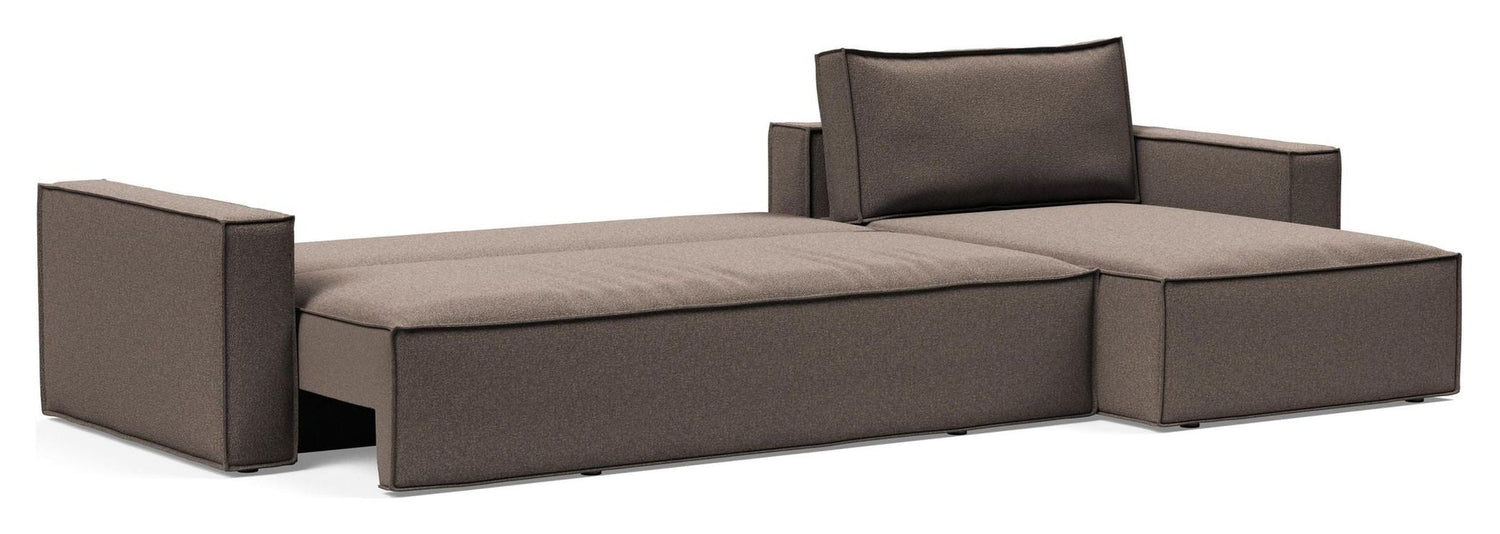 Newilla Sovesofa m. chaiselong, Corduroy Ivory - Unoliving.com