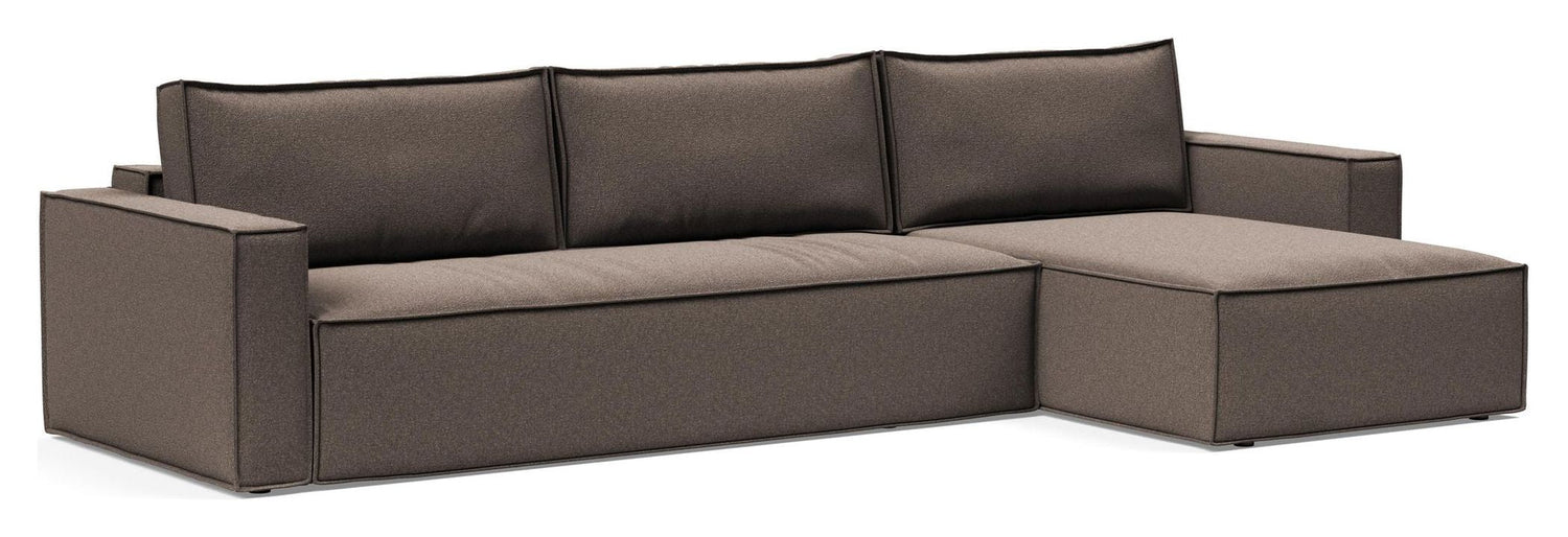 Newilla Sovesofa m. chaiselong, Corduroy Ivory - Unoliving.com