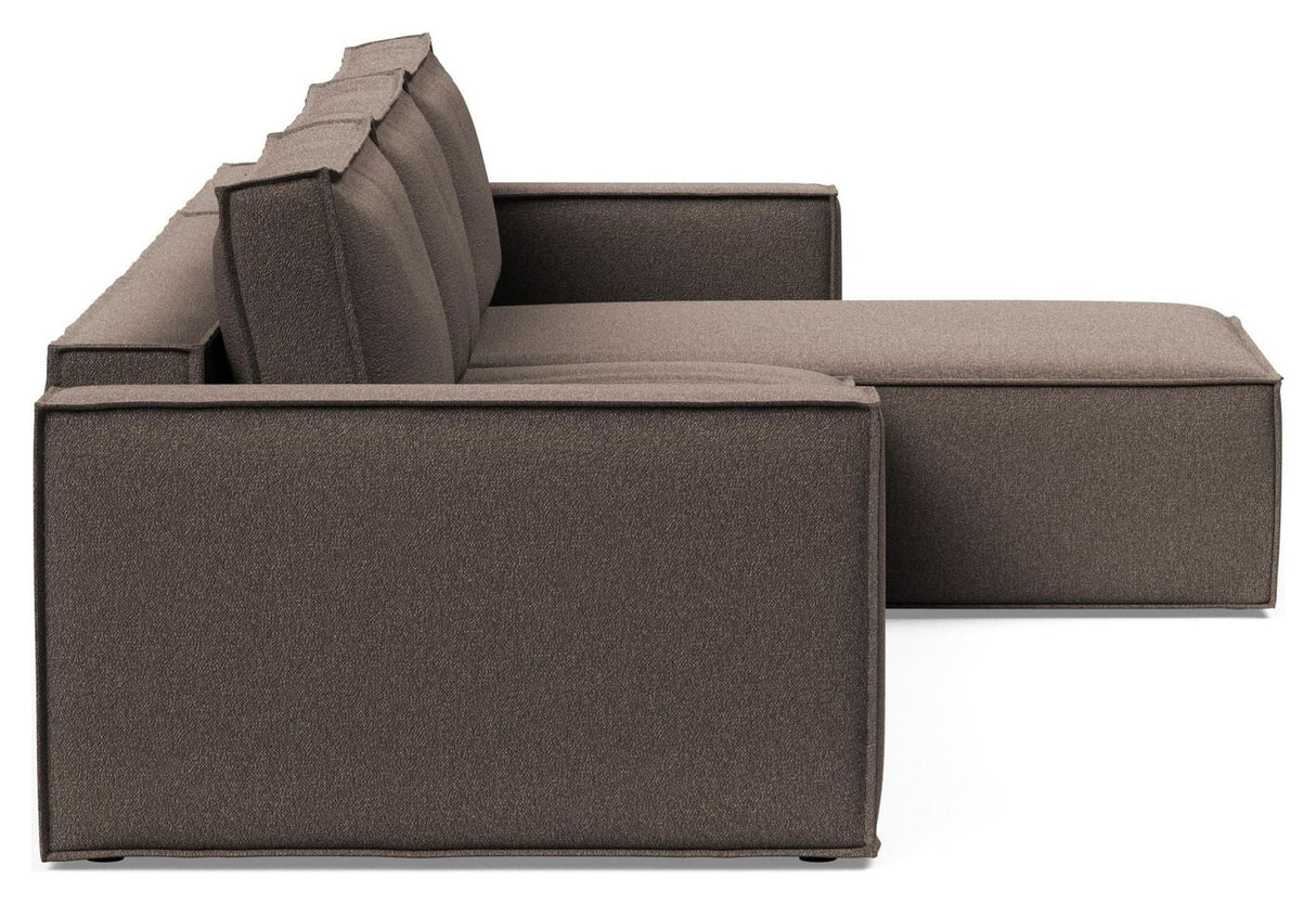 Newilla Sovesofa m. chaiselong, Corduroy Ivory - Unoliving.com