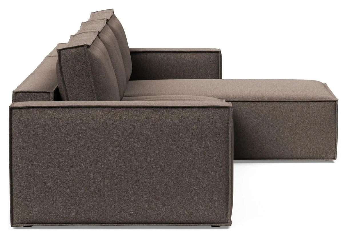 Newilla Sovesofa m. chaiselong, Corduroy Ivory - Unoliving.com