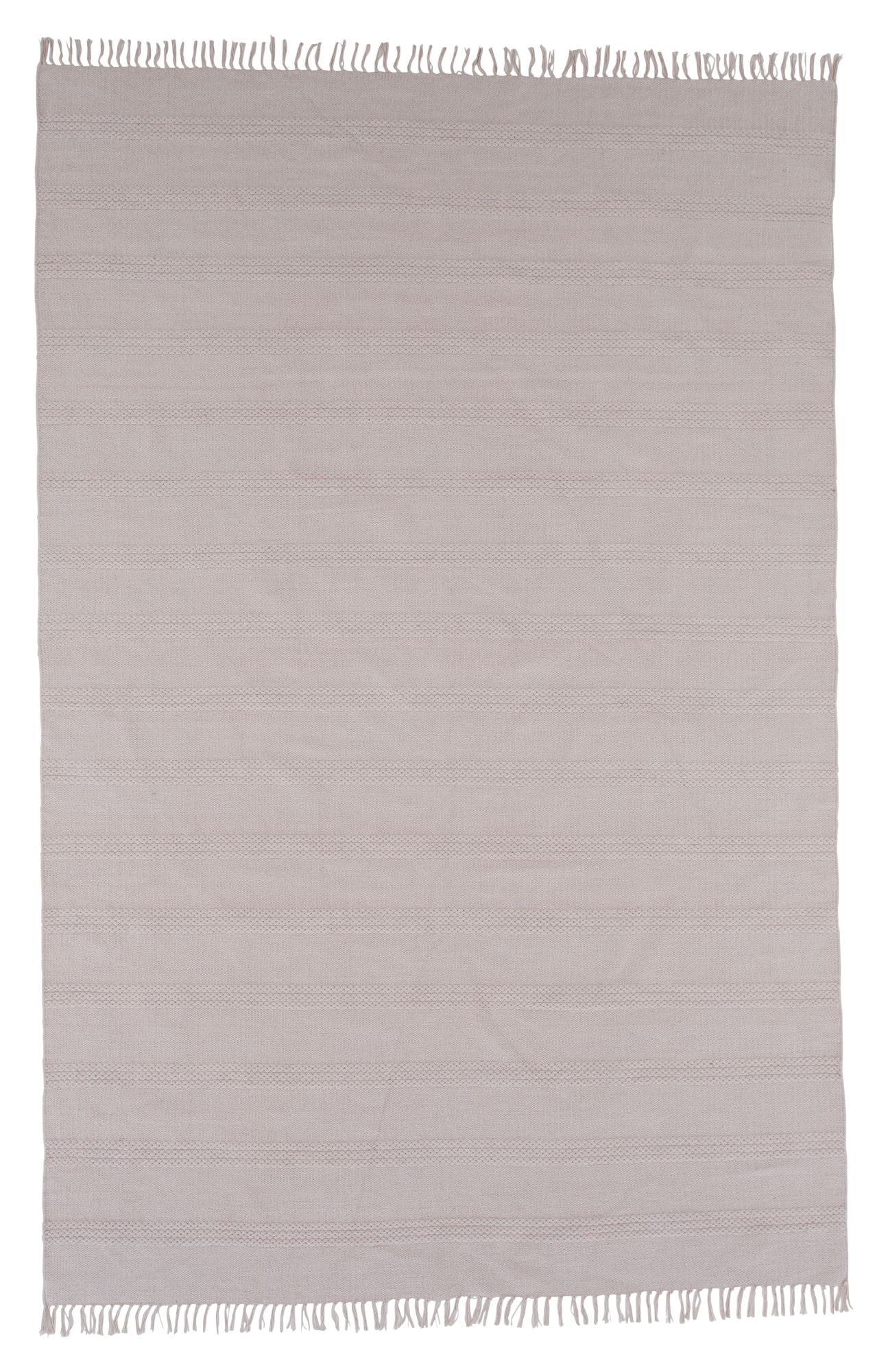 Nico Bomuld tæppe, 160x230, Beige - Unoliving.com