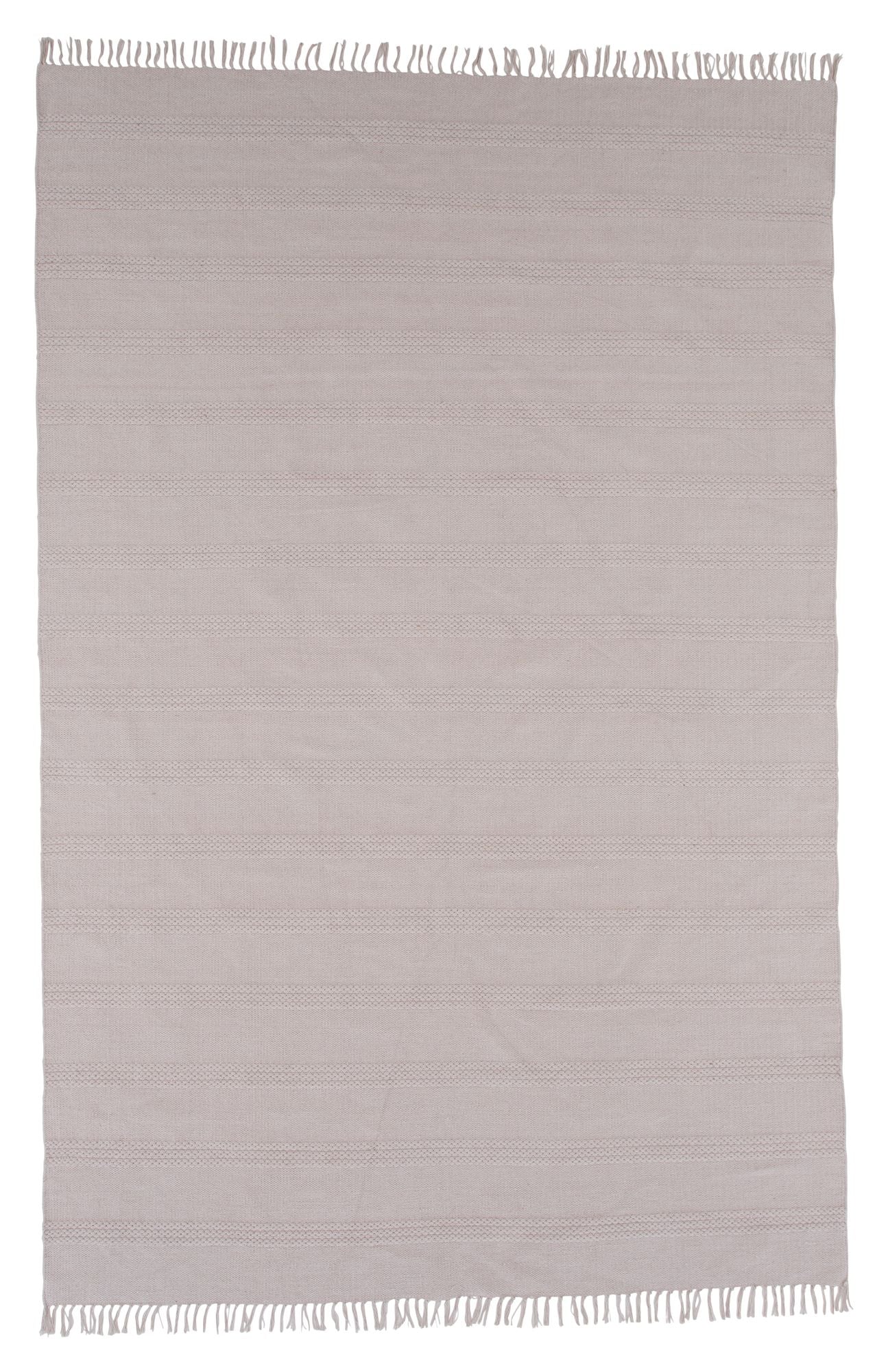 Nico Bomuld tæppe, 200x300, Beige - Unoliving.com