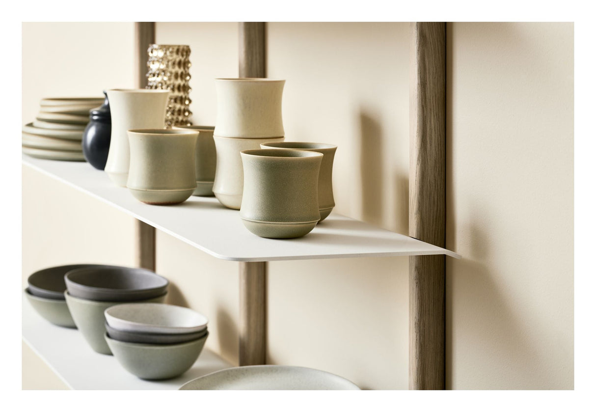 Nivo hylde D, Stor, lys eg/hvid - Unoliving.com