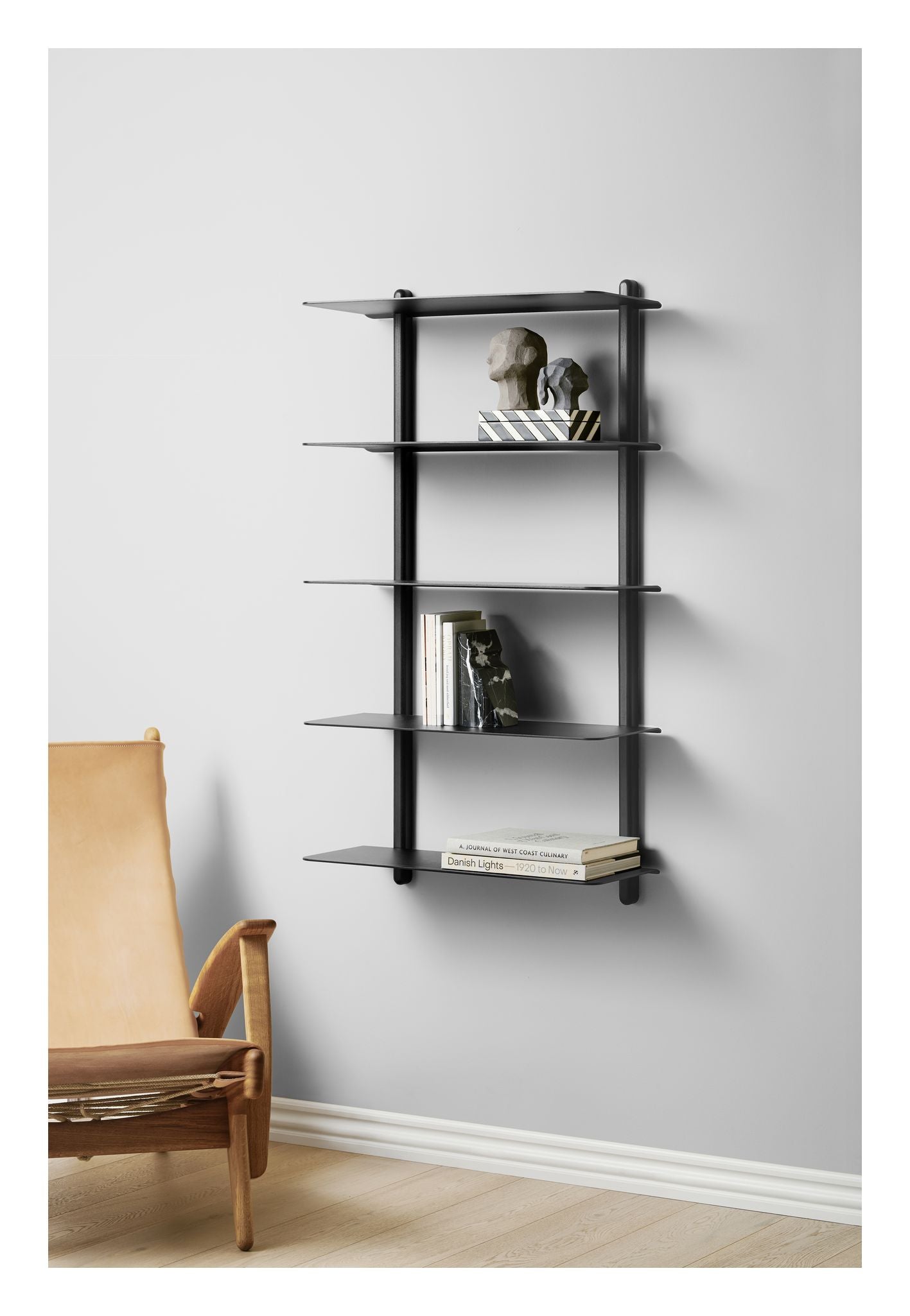 Nivo hylde E, stor, sort ask/sort - Unoliving.com