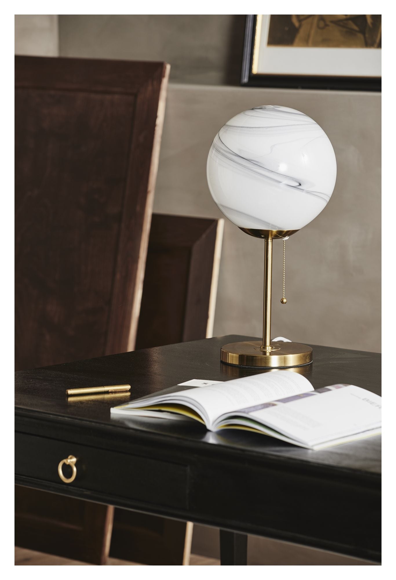 Nordal EMS Skrivebord m/2 skuffer - Sort - Unoliving.com