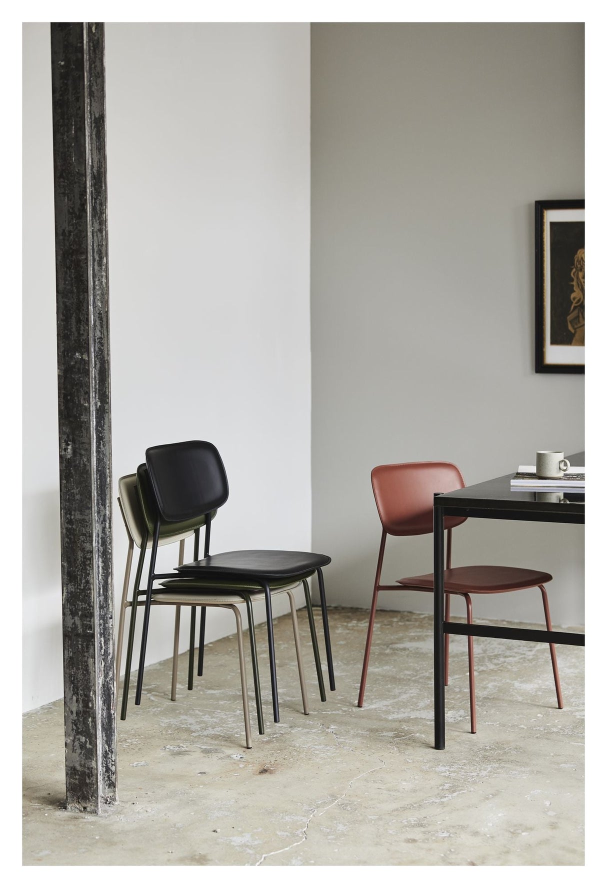 Nordal ESA Spisebordsstol - Sort - Unoliving.com