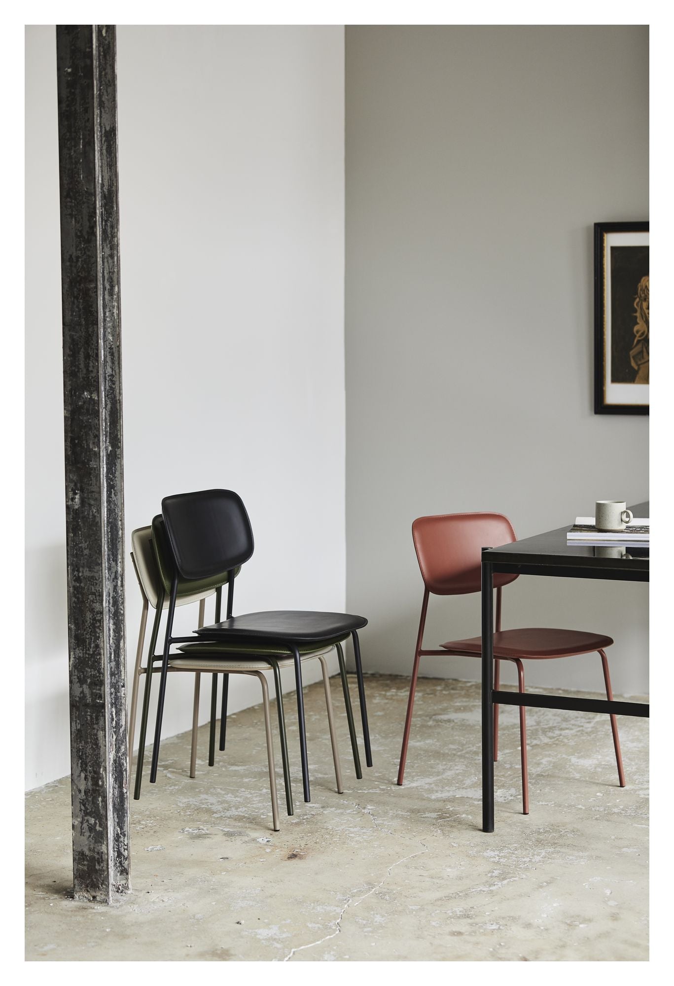 Nordal ESA Spisebordsstol - Sort - Unoliving.com