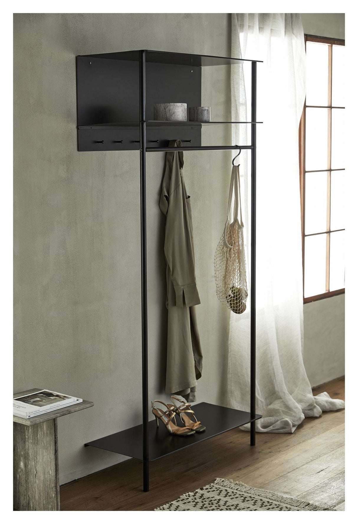 Nordal SETUN Tøjstativ, Sort jern - Unoliving.com