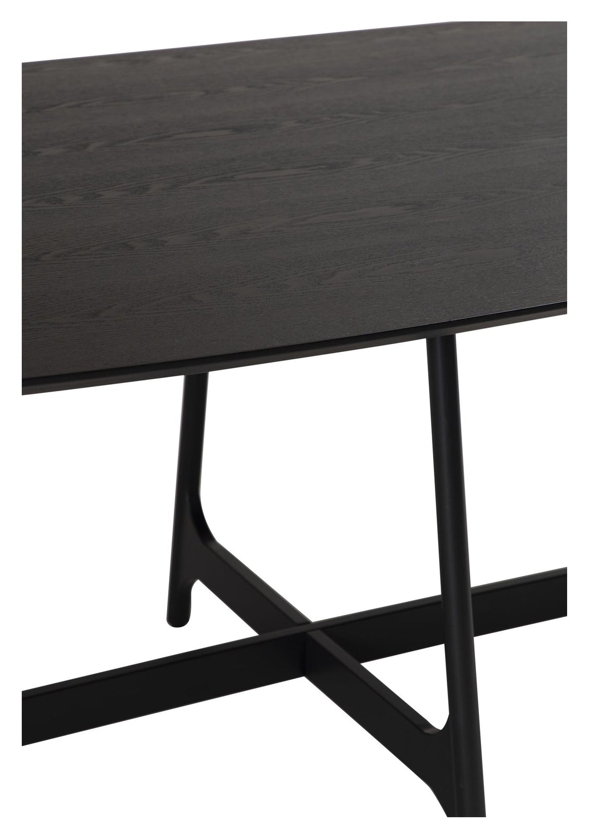 OOID Spisebord 220x110, Ask/Sort - Unoliving.com