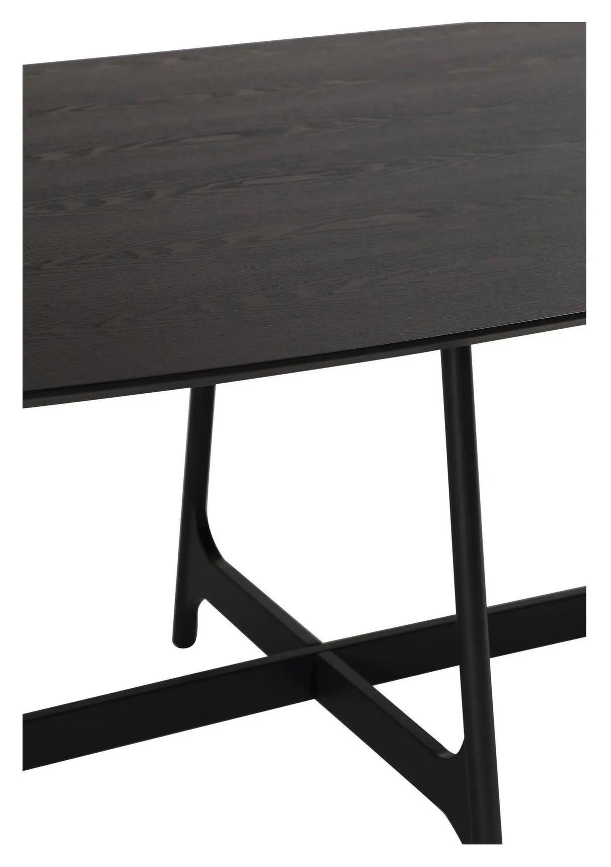 OOID Spisebord 220x110, Ask/Sort - Unoliving.com