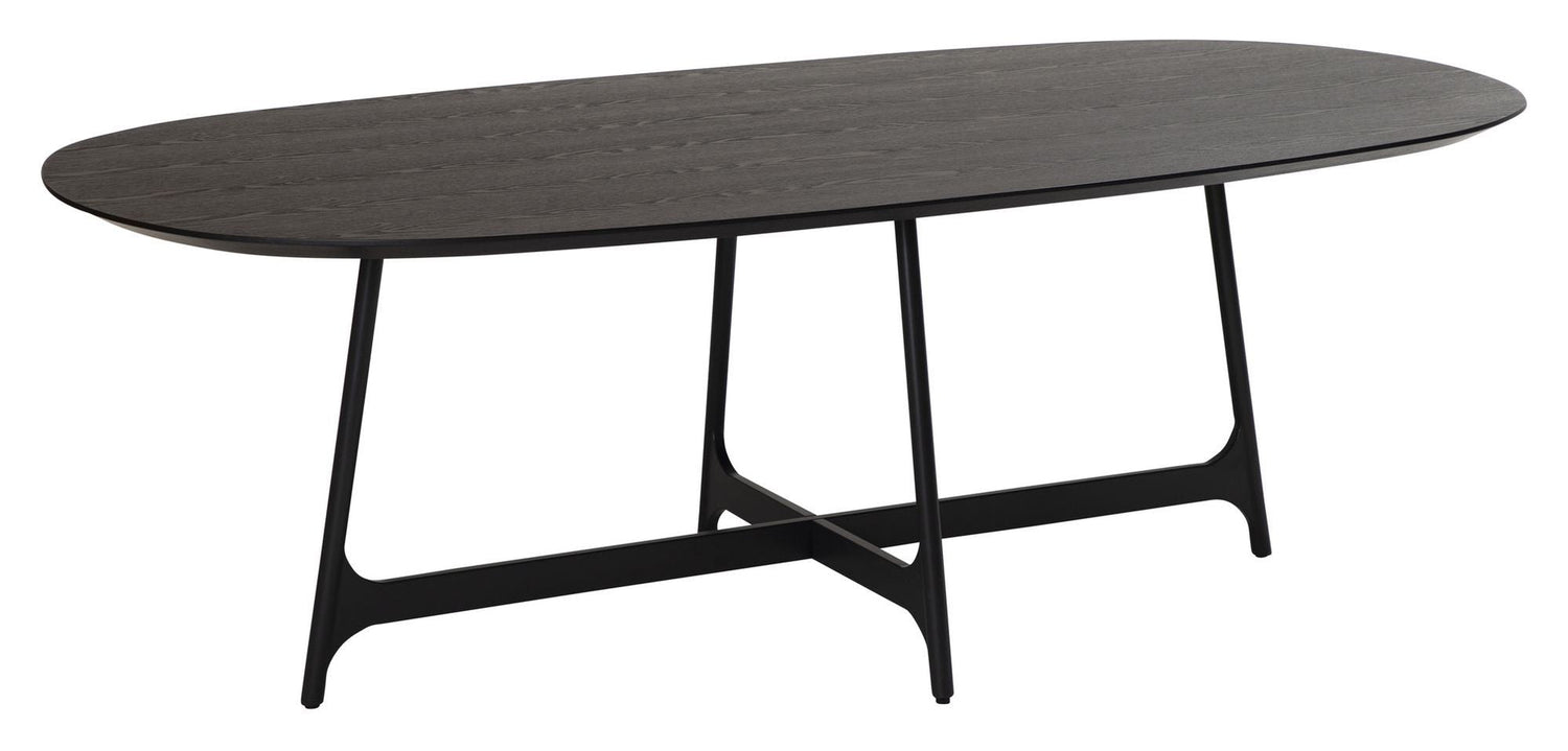 OOID Spisebord 220x110, Ask/Sort - Unoliving.com