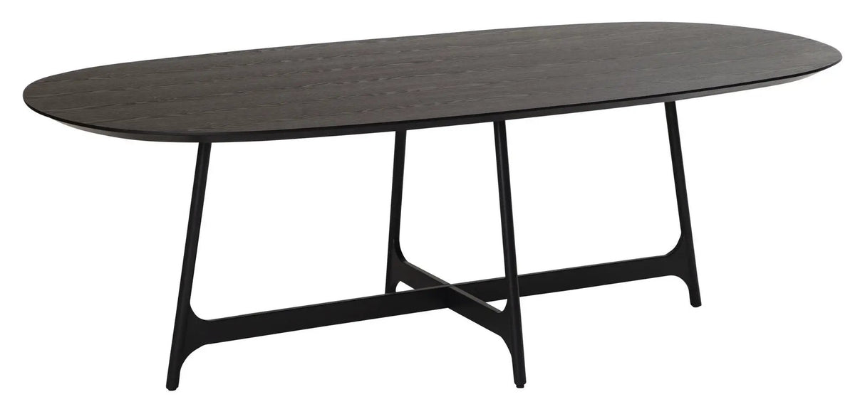 OOID Spisebord 220x110, Ask/Sort - Unoliving.com
