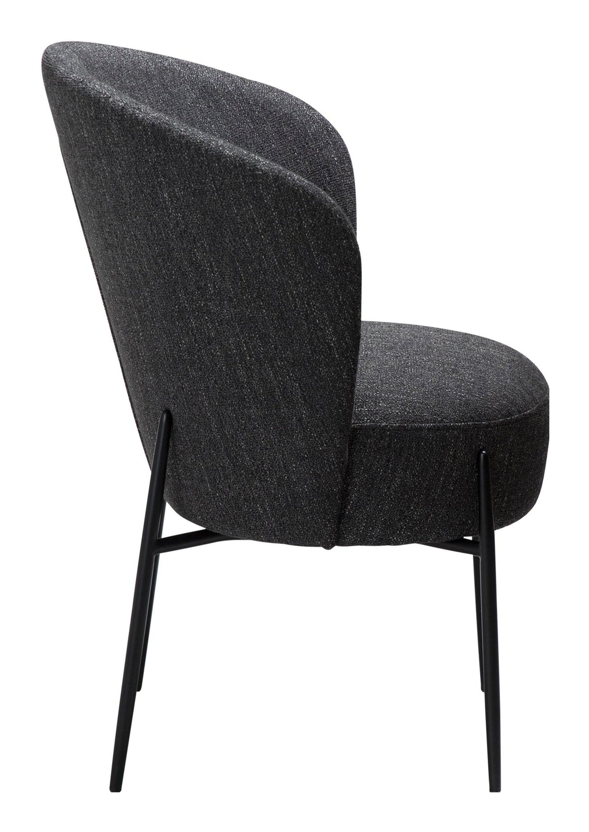 ORBIT Spisebordsstol, Sort Stof - Unoliving.com