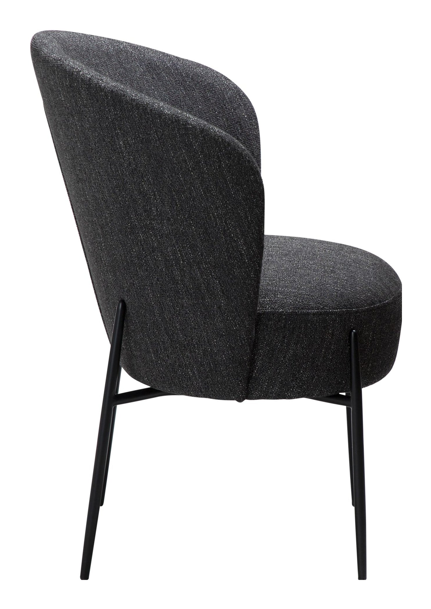ORBIT Spisebordsstol, Sort Stof - Unoliving.com