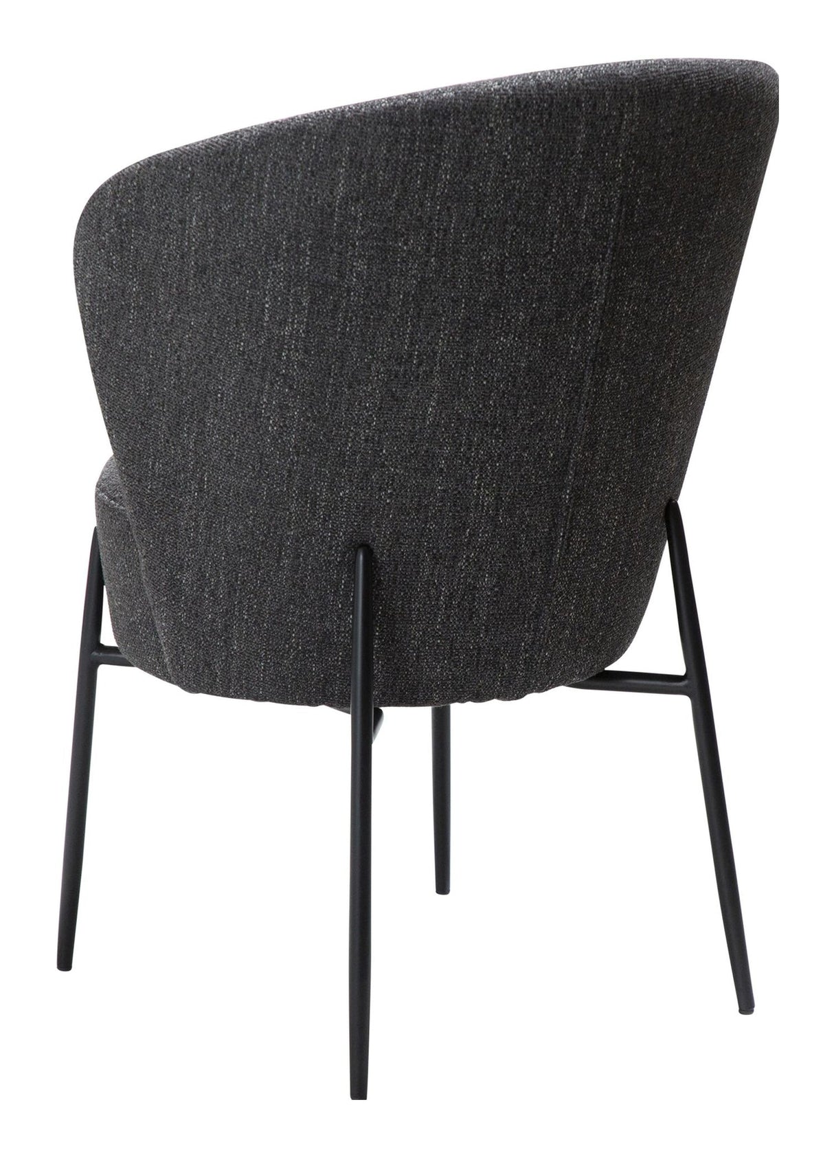 ORBIT Spisebordsstol, Sort Stof - Unoliving.com