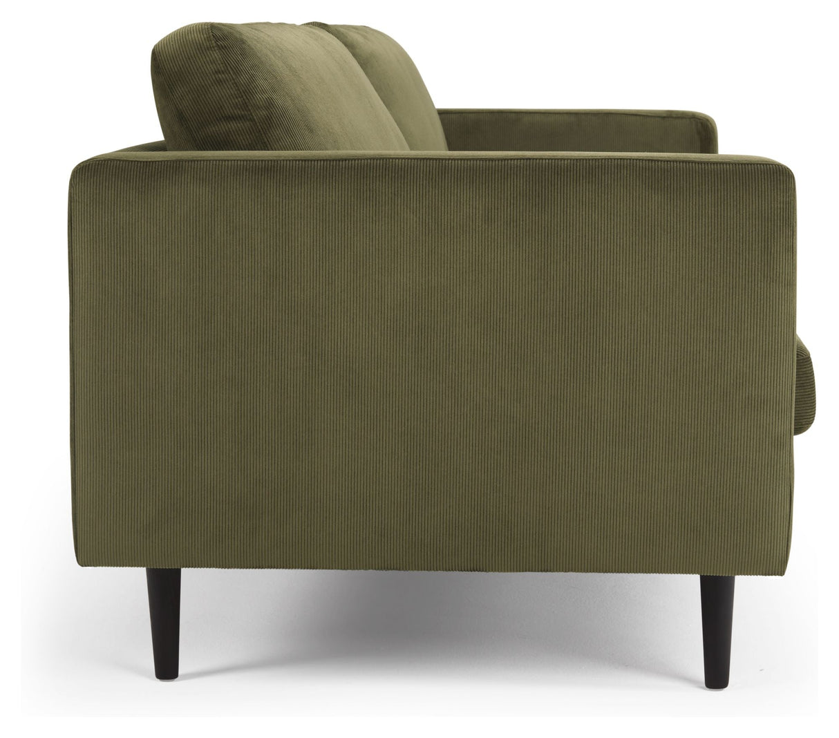 Obling 3-pers. Sofa, grøn fløjl - Unoliving.com