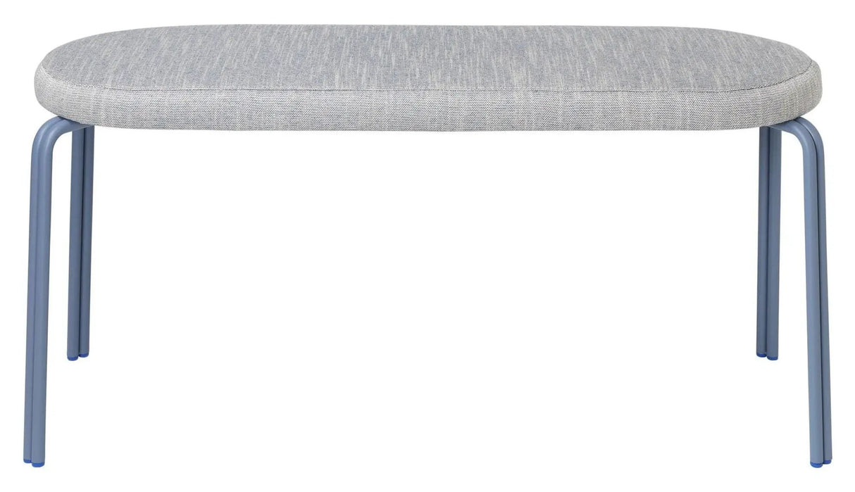 Oda Bænk, Tekstil/Blå - Unoliving.com