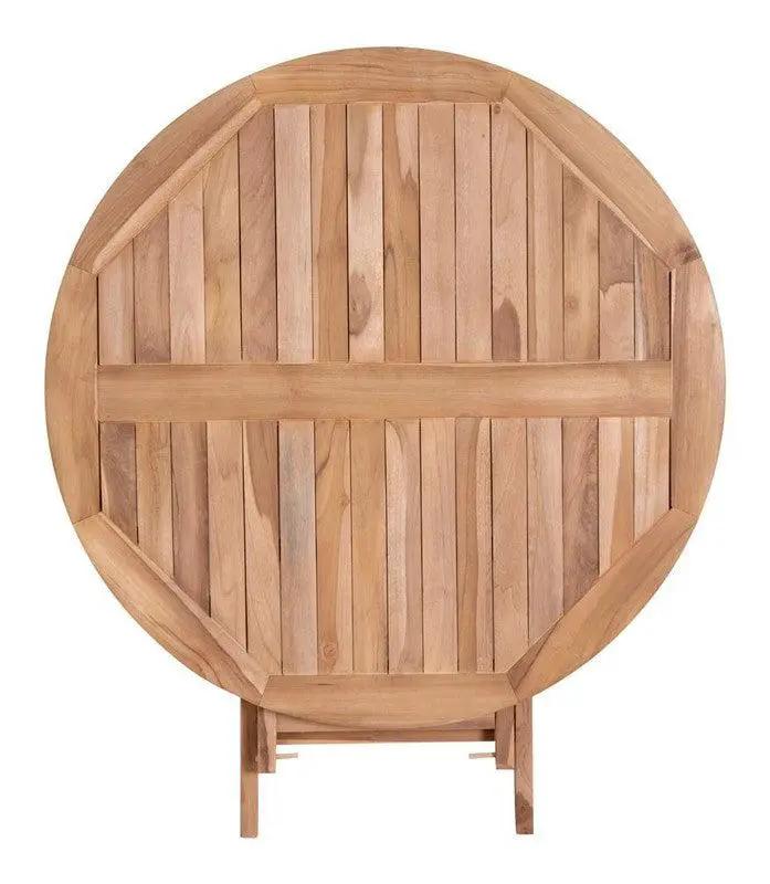Oviedo Havebord i teak Ø100 - Unoliving.com