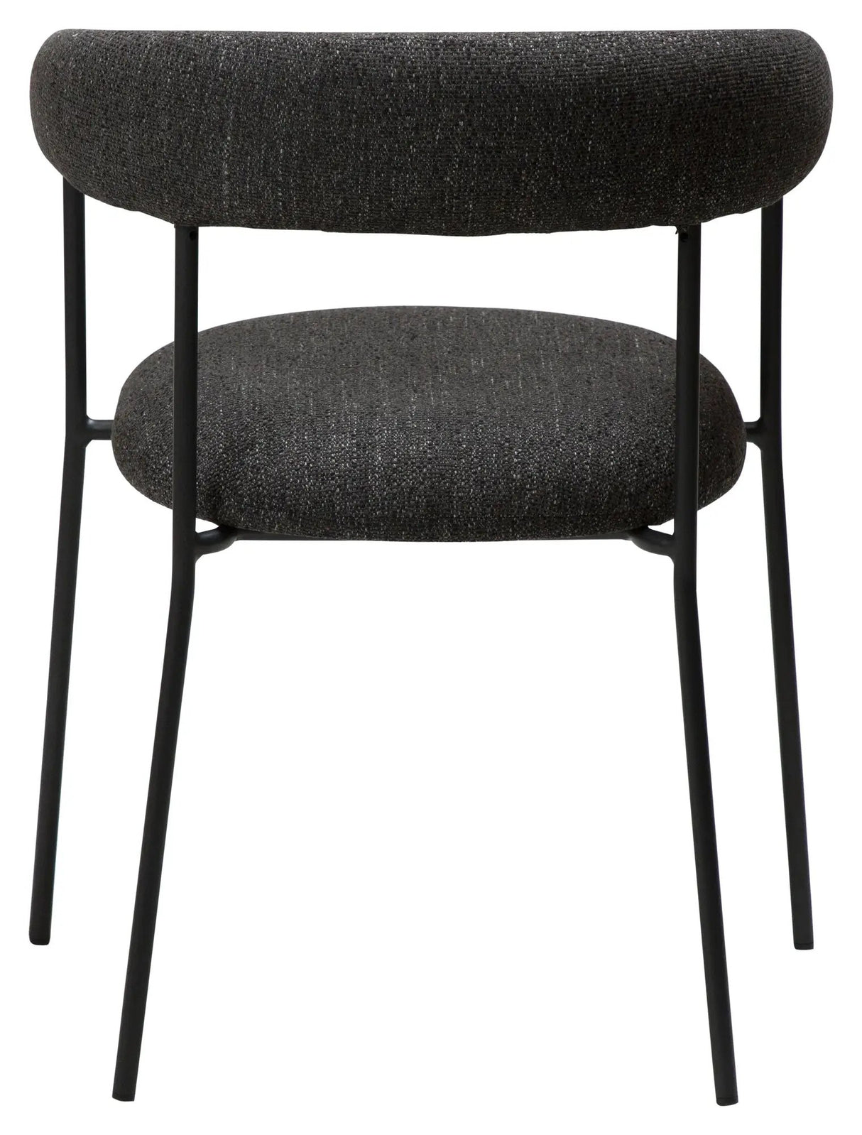 PLENTI Spisebordsstol m. armlæn, Sort - Unoliving.com