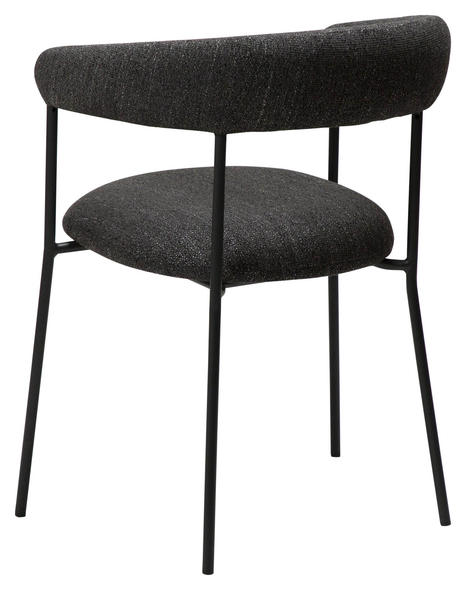 PLENTI Spisebordsstol m. armlæn, Sort - Unoliving.com