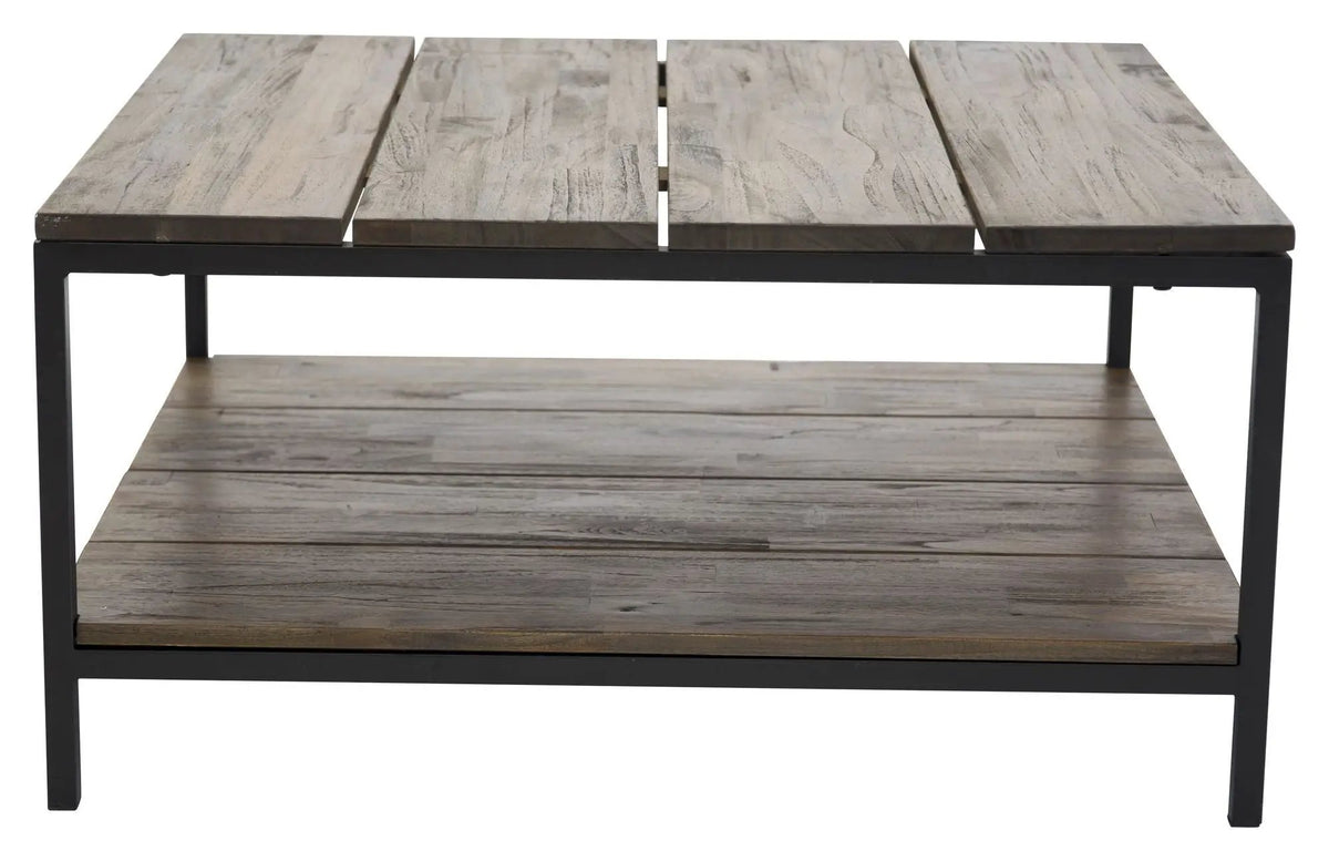 Padang Sofabord - Limmet Teak Top, 80x80