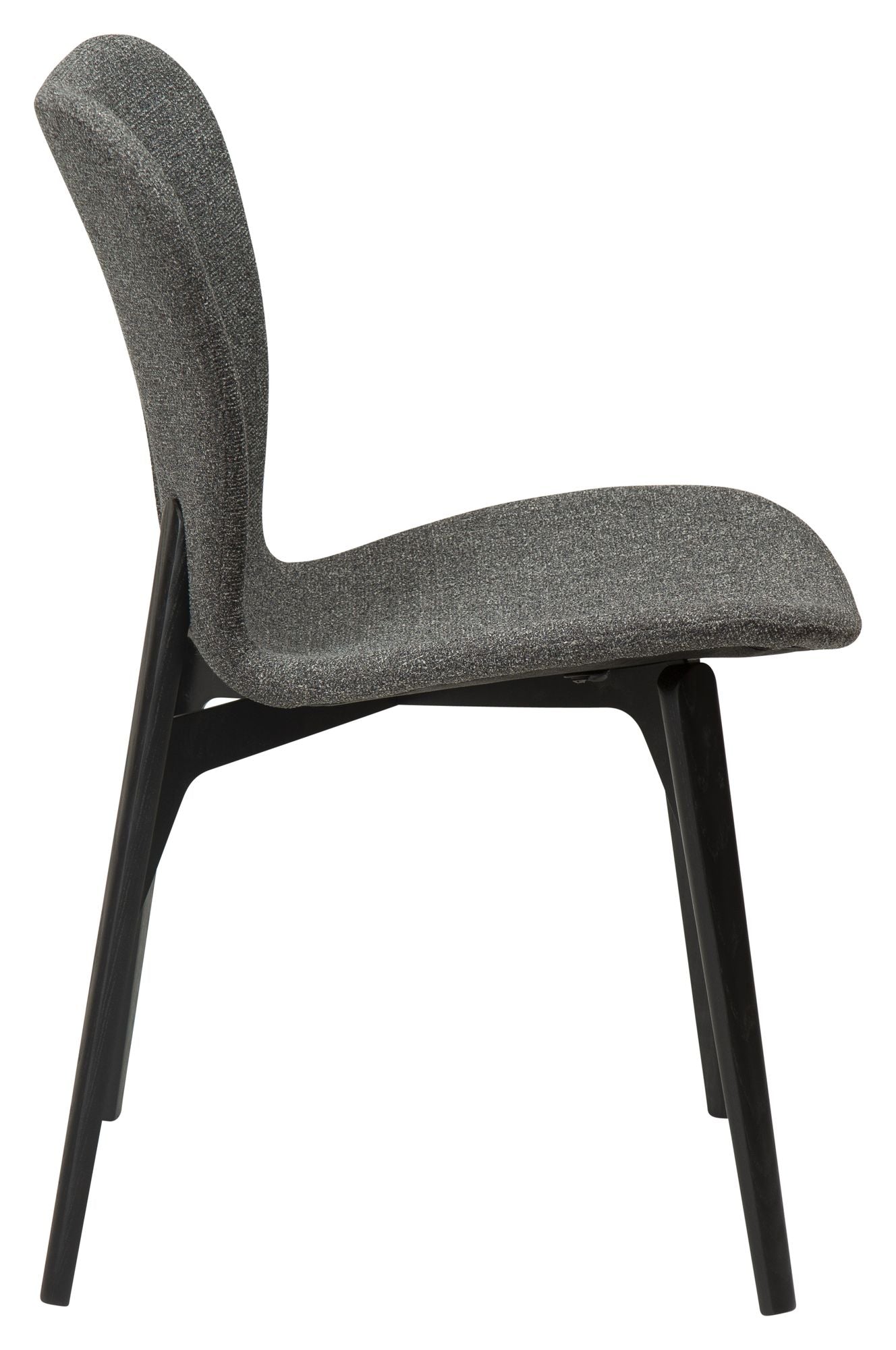 Paragon Spisebordsstol, pebble grå bouclé stof/sort ask - Unoliving.com