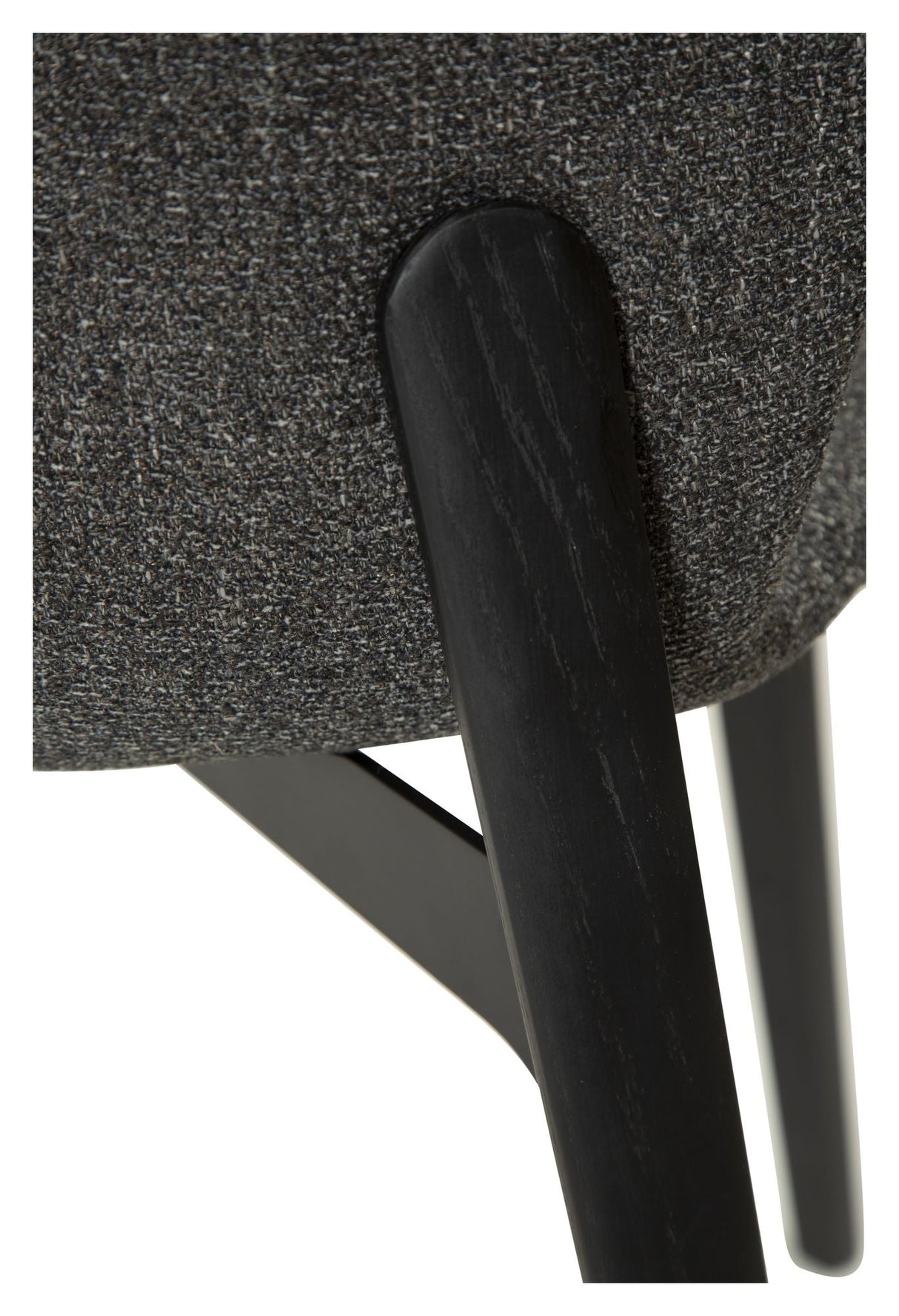 Paragon Spisebordsstol, pebble grå bouclé stof/sort ask - Unoliving.com