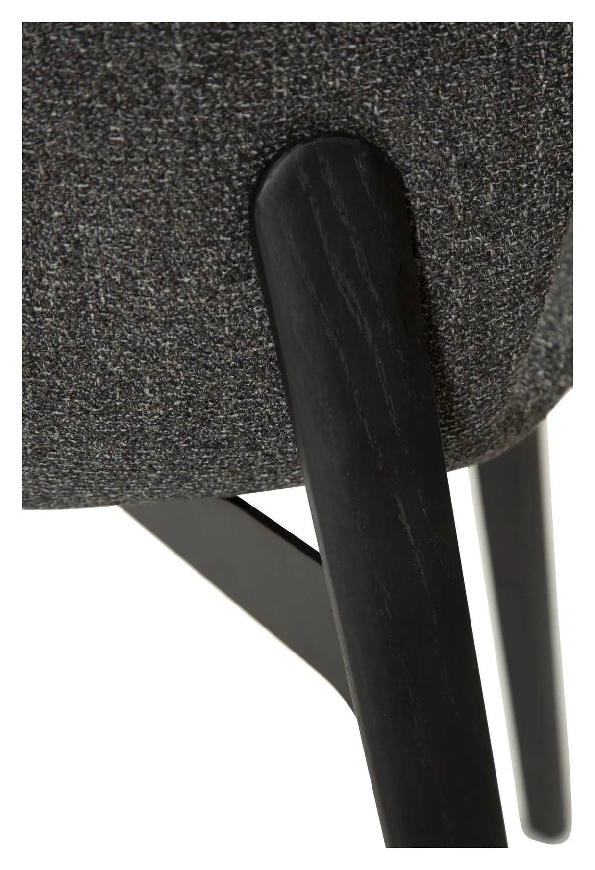 Paragon Spisebordsstol, pebble grå bouclé stof/sort ask - Unoliving.com