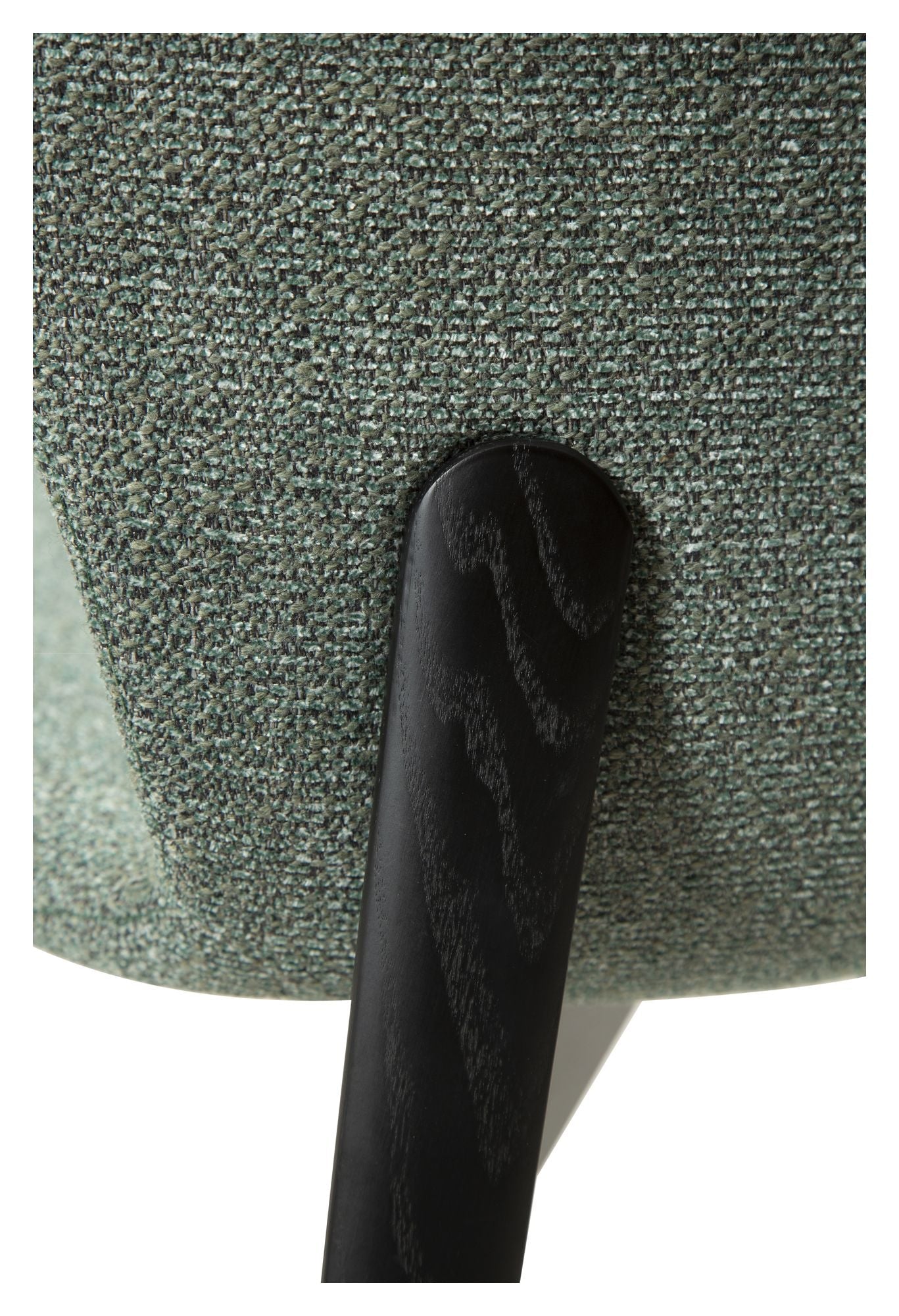 Paragon Spisebordsstol, pebble grøn bouclé stof/sort ask - Unoliving.com