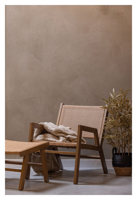 Pem Loungestol i lysebrun Aluminium - Unoliving.com