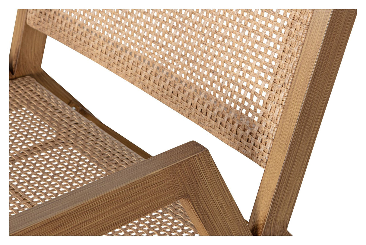 Pem Loungestol i lysebrun Aluminium - Unoliving.com