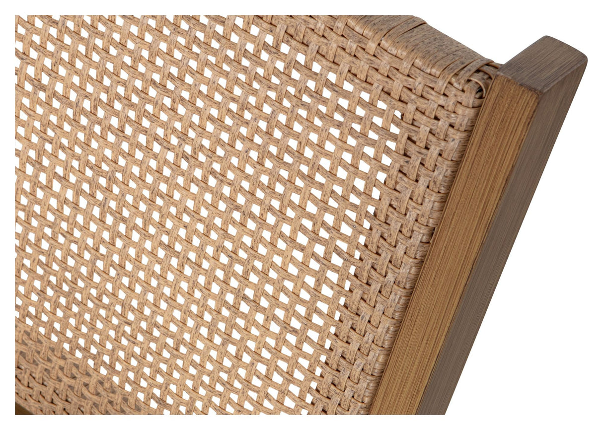 Pem Loungestol i lysebrun Aluminium - Unoliving.com