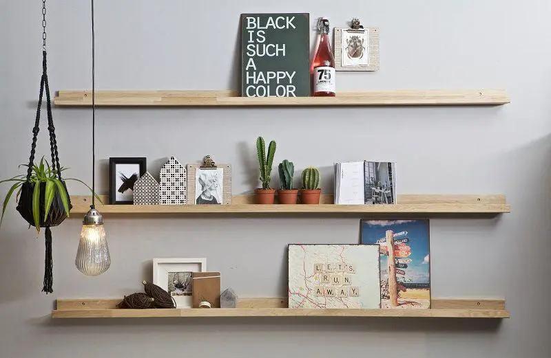 Photoframe Gallerihylde 170 cm i ubehandlet eg