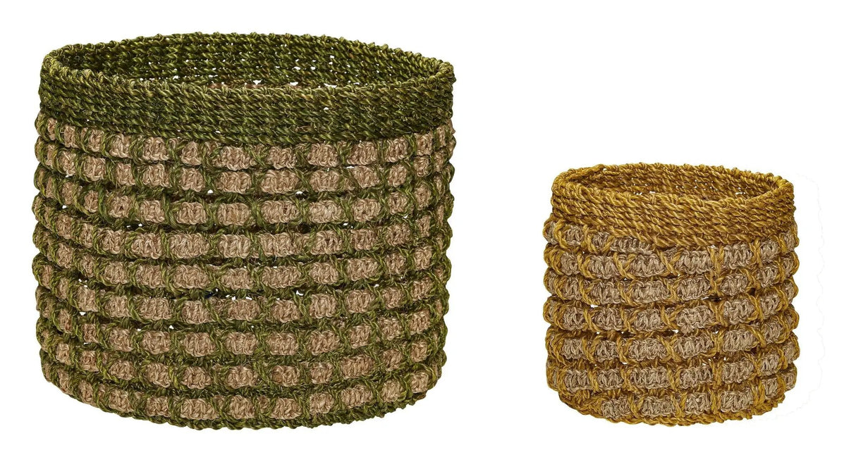Pine Kurve sæt á 2, Grøn/Gul/Natur - Unoliving.com