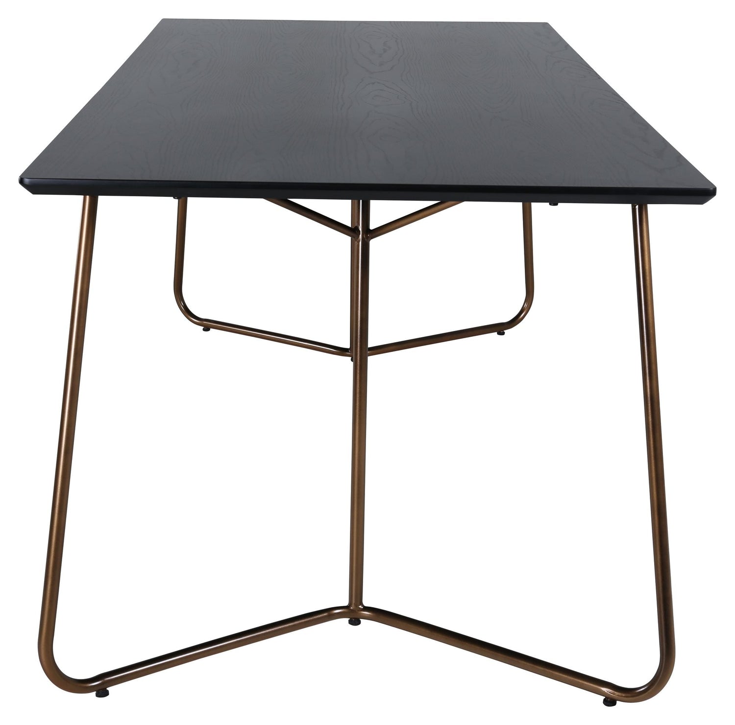 Pippi Spisebord, 190x90, Sort/Kobber - Unoliving.com