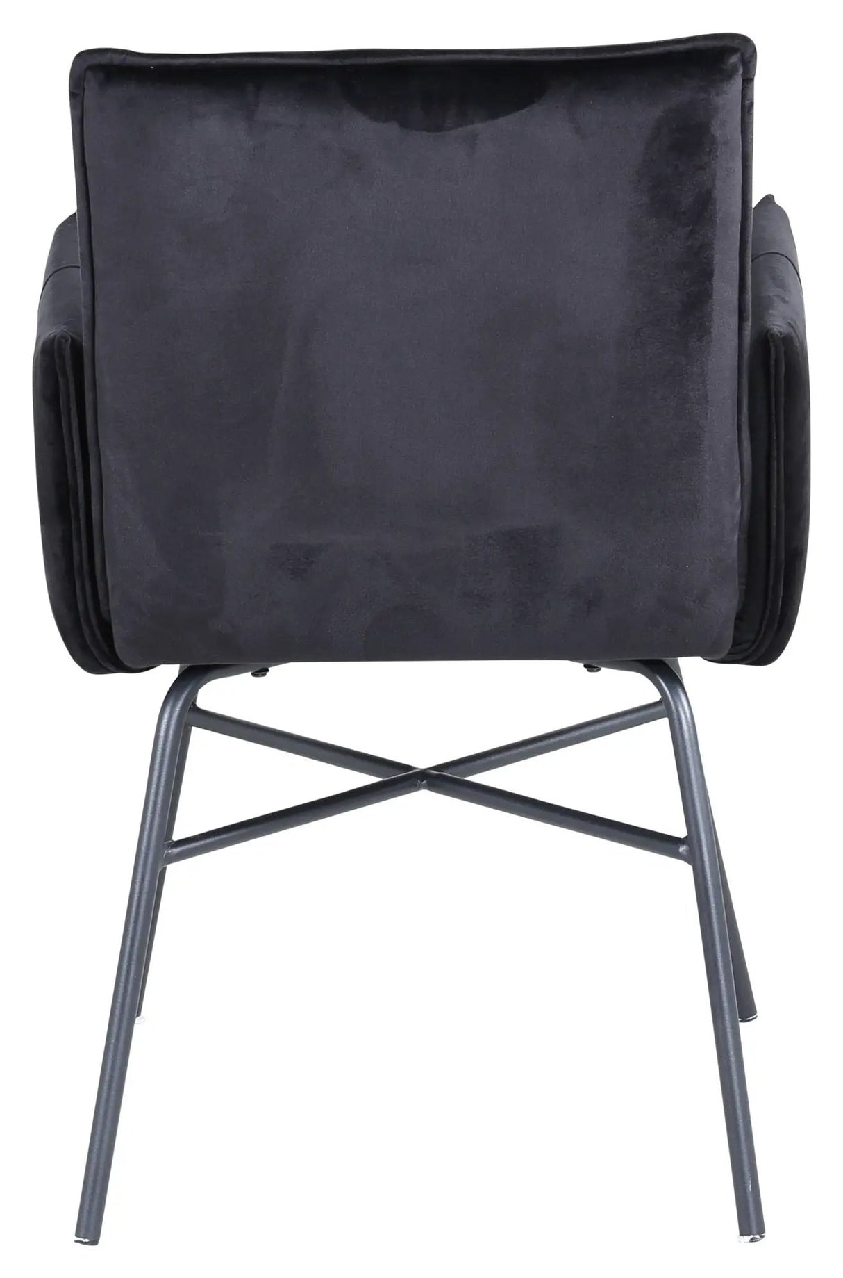 Pippi Spisebordsstol, Sort Velour/Grå - Unoliving.com