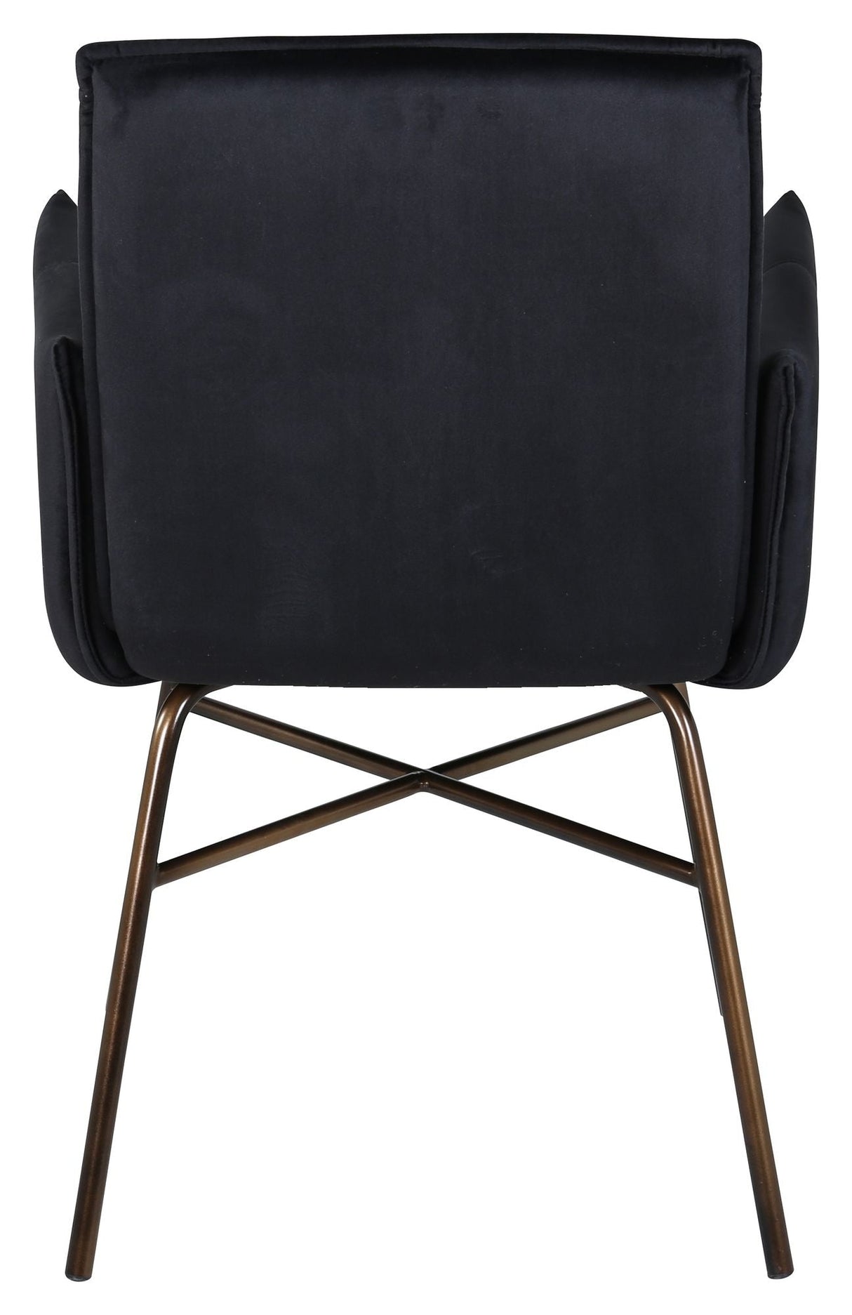 Pippi Spisebordsstol, Sort Velour/Kobber - Unoliving.com