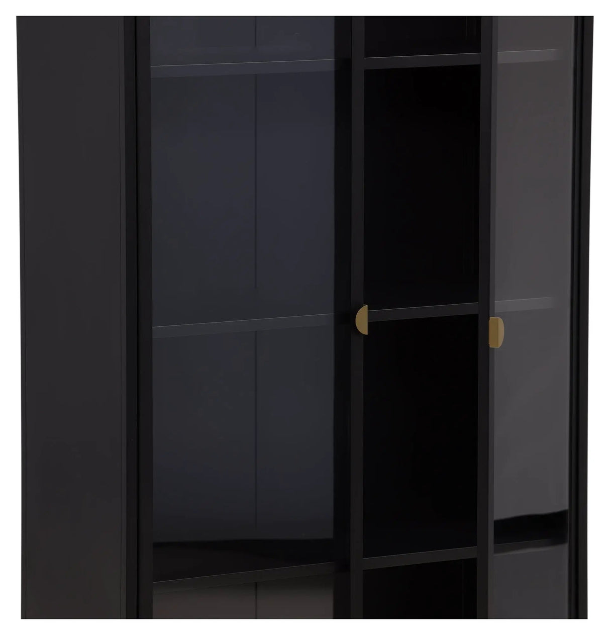 Piring Vitrineskab - Sort - Unoliving.com
