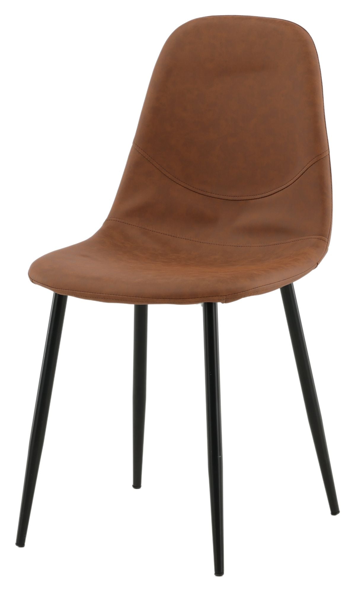 Polar Spisebordsstol, Brun Kunstlæder - Unoliving.com
