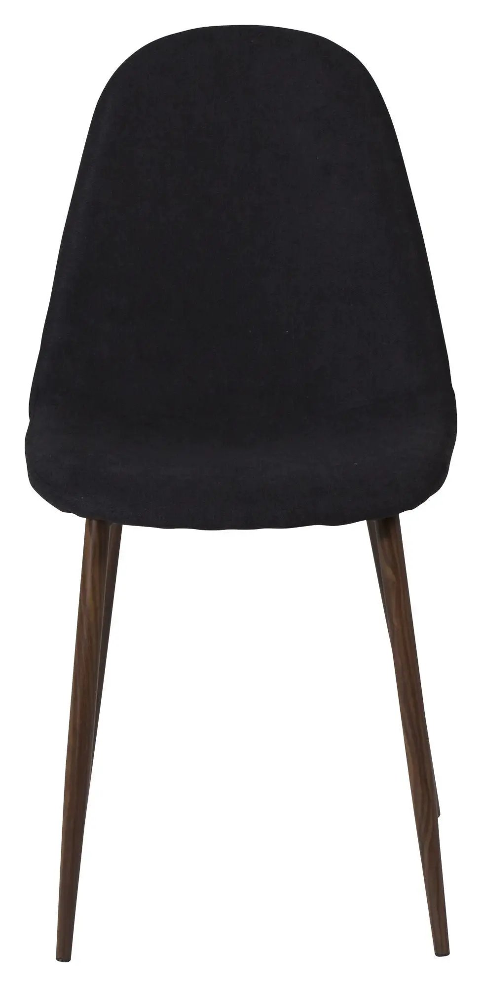 Polar Spisebordsstol, Sort, Valnød metalben - Unoliving.com