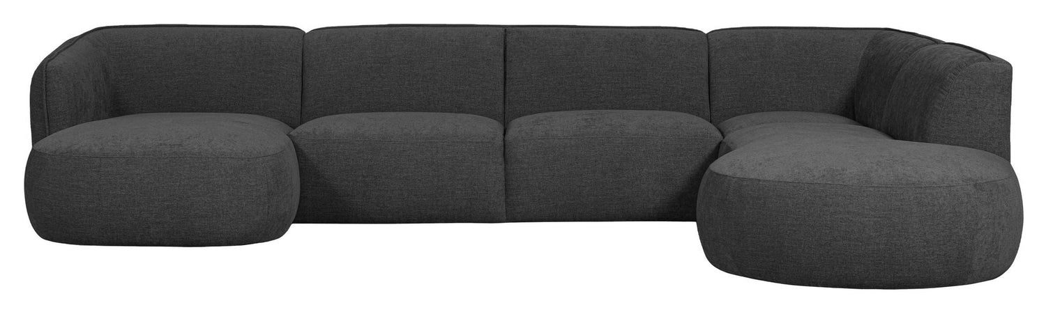 Polly U-sofa, Grey - Unoliving.com