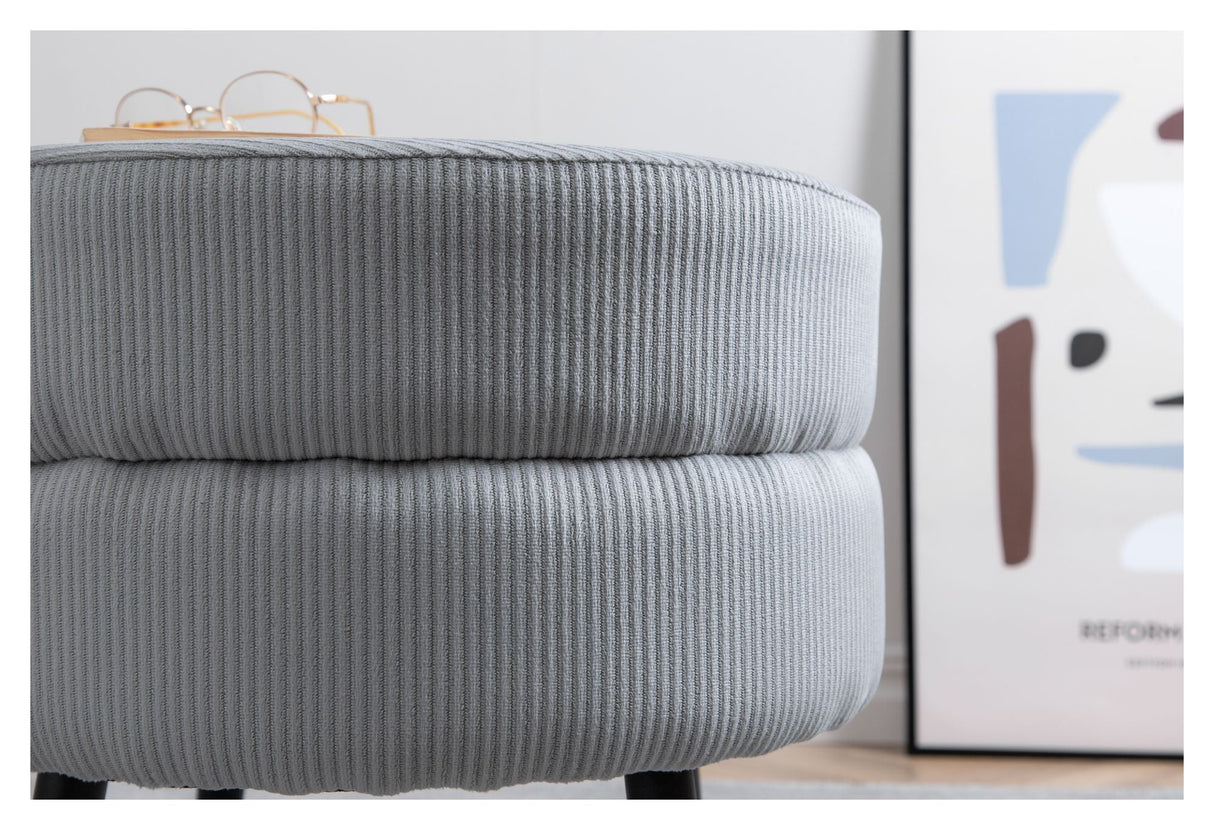 Pot Puf, Grå Fløjl - Unoliving.com