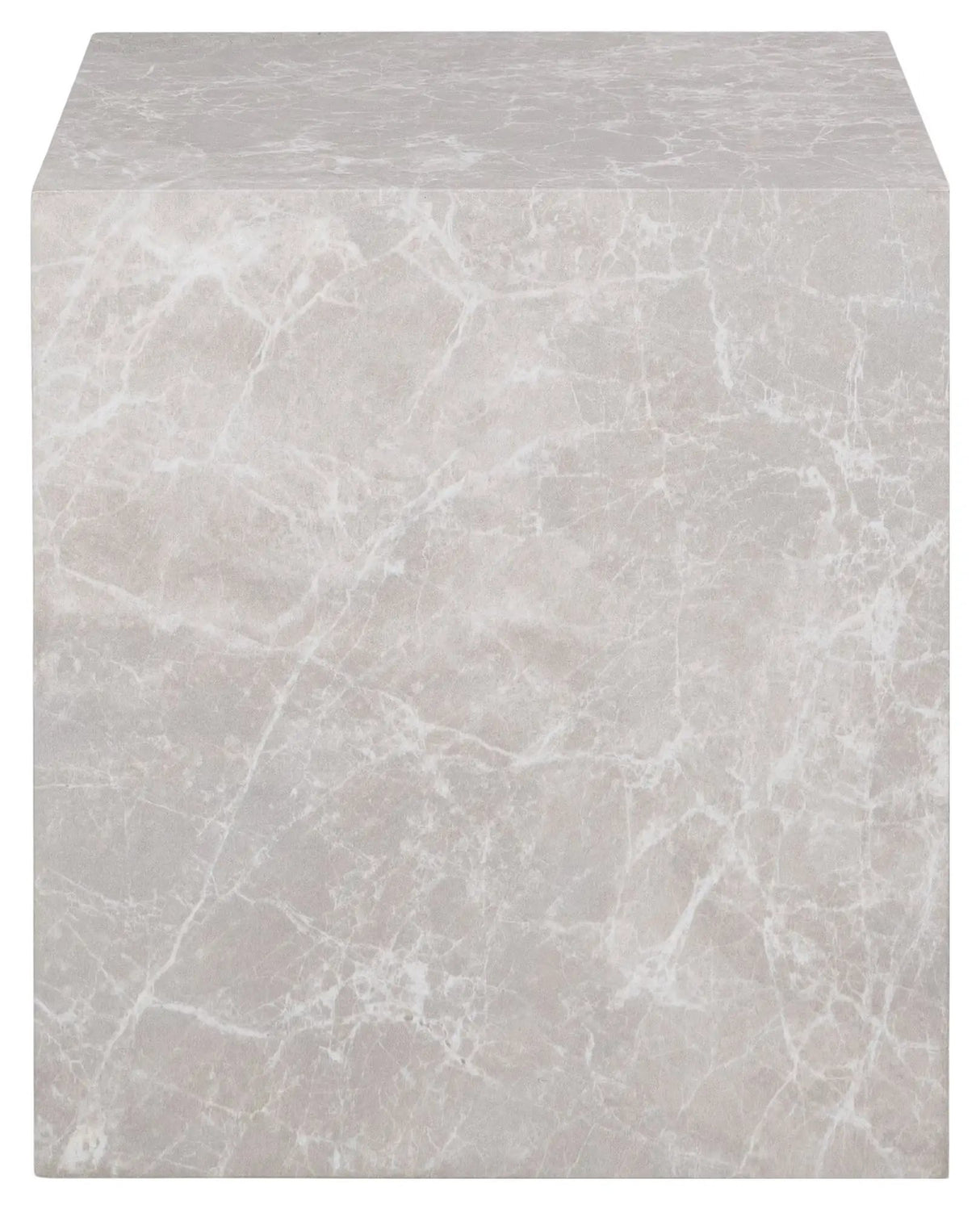 Prague marmor/beige Sidebord, 40cm - Unoliving.com