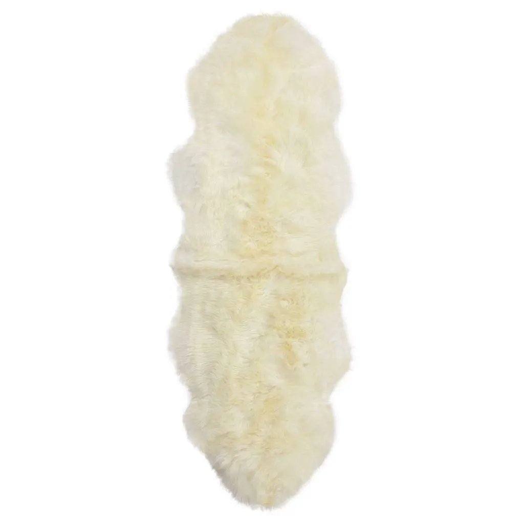 Premium langhåret Lammeskind fra NZ 180 - Ivory